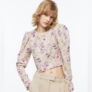 H&M Crêped Crop Blouse